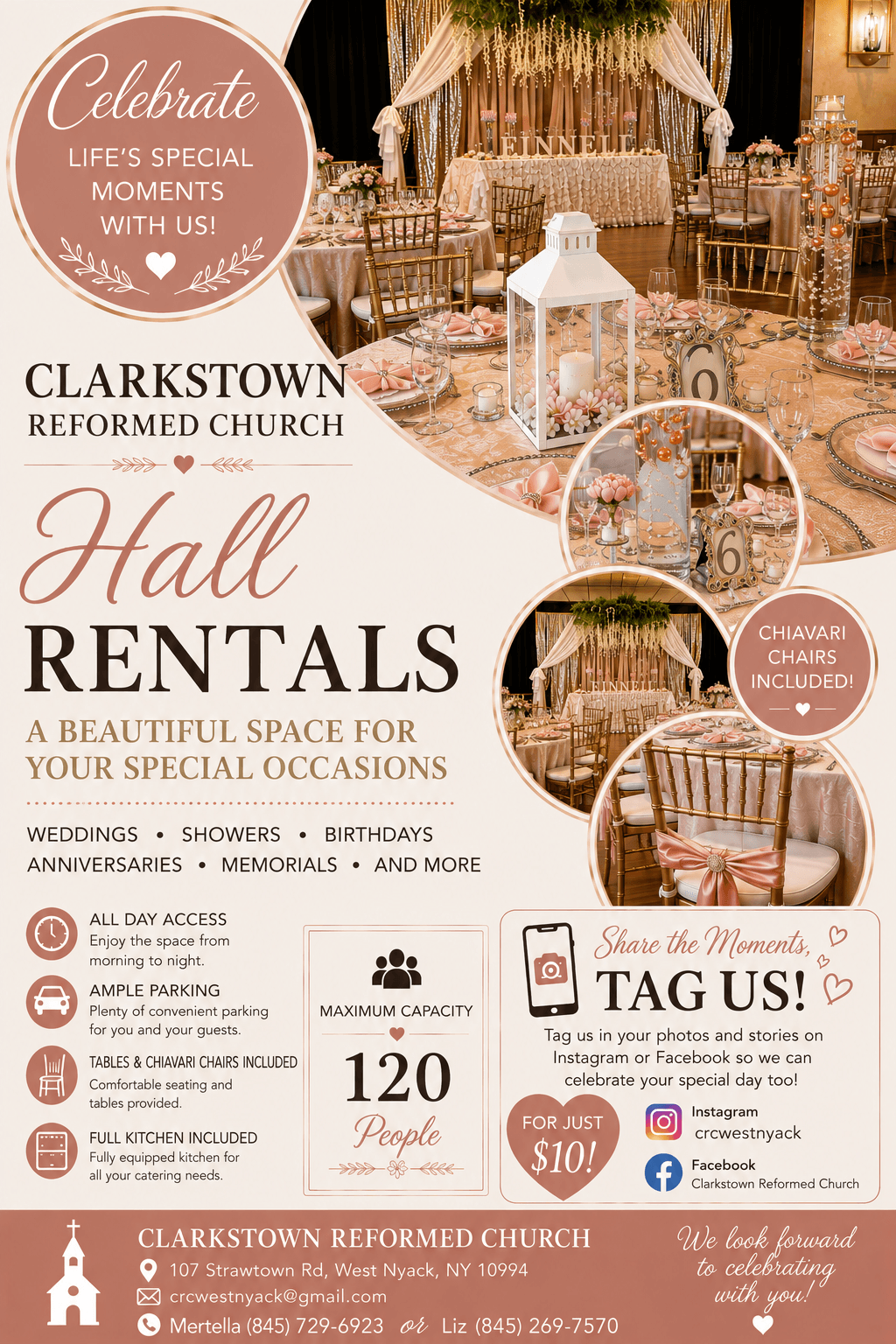Clarkstown Reformed Church Hall Rentals